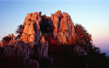 남산제일봉 일몰