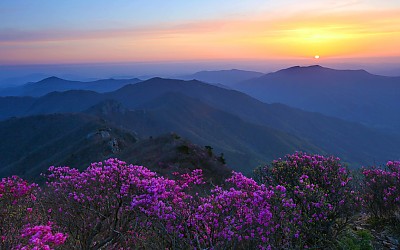 가지산 일출