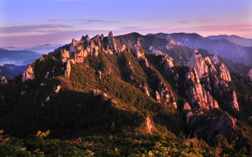 공룡능선의 아침