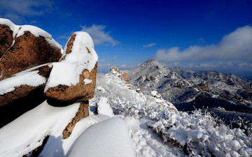 구정봉 설경(월출산)