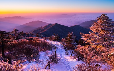 반야봉의 겨울