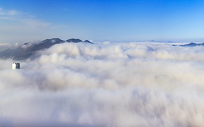 황령산 운해
