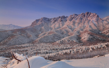울산바위 겨울 풍경