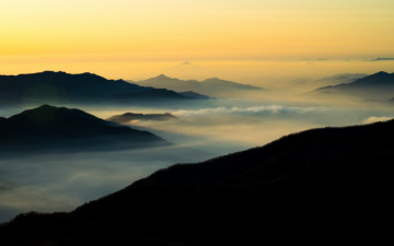 노고단의 겨울 아침