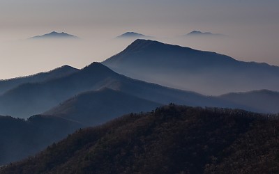 왕시루봉 능선