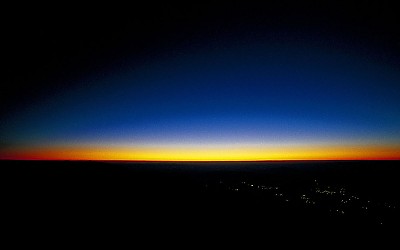 덕유산 향적봉의 일몰