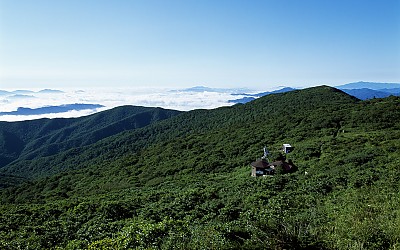 덕유산 산장과 구름 바다 ~~