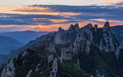 설악산에서~