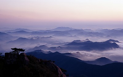 대둔산의 잔잔한 파도