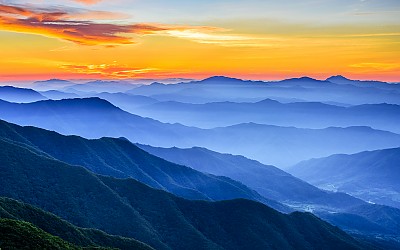 무룡산 산그리메