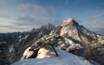 삼각산의 설경!
