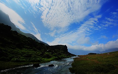 백두산에서