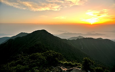 천왕봉 일출.
