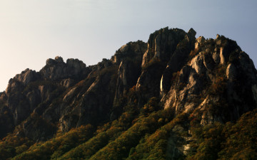 울산바위의 아침