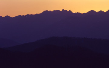 도봉산의 아름다운 실루엣