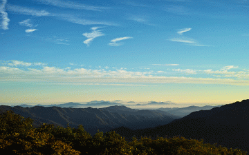 노고단 고개 조망