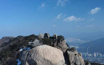 도봉산 포대능선에서