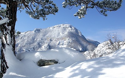 구봉산 설경