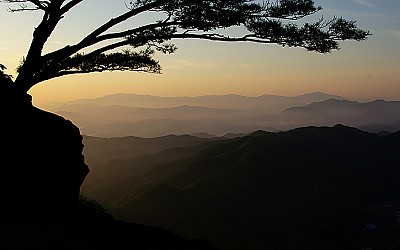 덕유능선을 바라보며~