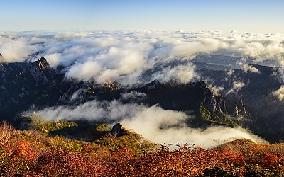 설악의 가을 하늘