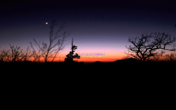 남설악 저녁 노을