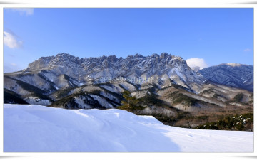 설악 울산암 설경