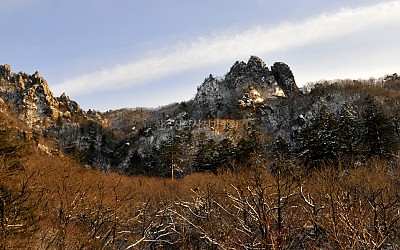 설악 한계령 춘설