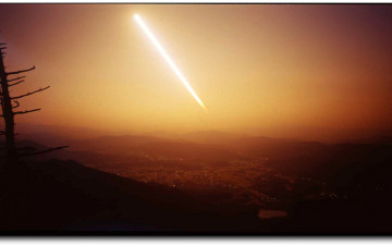 태양이 지는 안성 시내