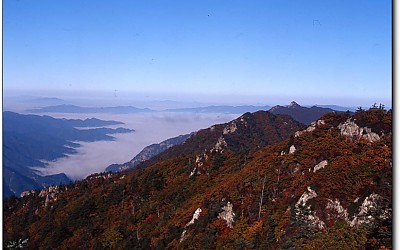 설악산  귀때기청봉에서 바라본 서북능선
