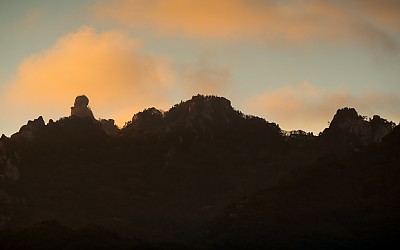 속리산 새벽빛