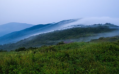덕유산의 새벽.