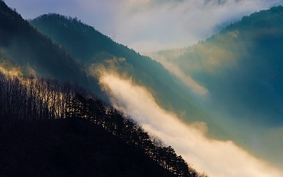 겨울 운해