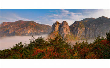 주왕산 장군봉의 가을