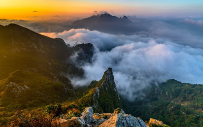 설악 초가을의 아침