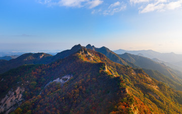 단풍든 가을 계룡 삼불봉