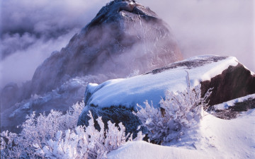 눈내린 겨울 북한산