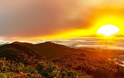 고리봉의 아침빛