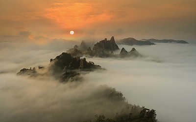 설악 공룡 아침