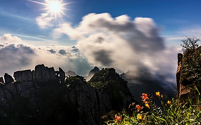 월출산 원츄리가 필때