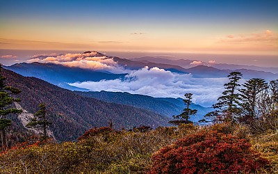 천왕봉 가을 저건너