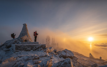 함백산 설경 일출