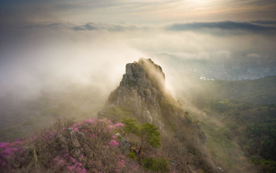 의상봉에서 무명 릿지을 보다 - 금정산